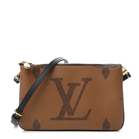 louis vuitton double zip pochette pink|Louis Vuitton monogram pochette bag.